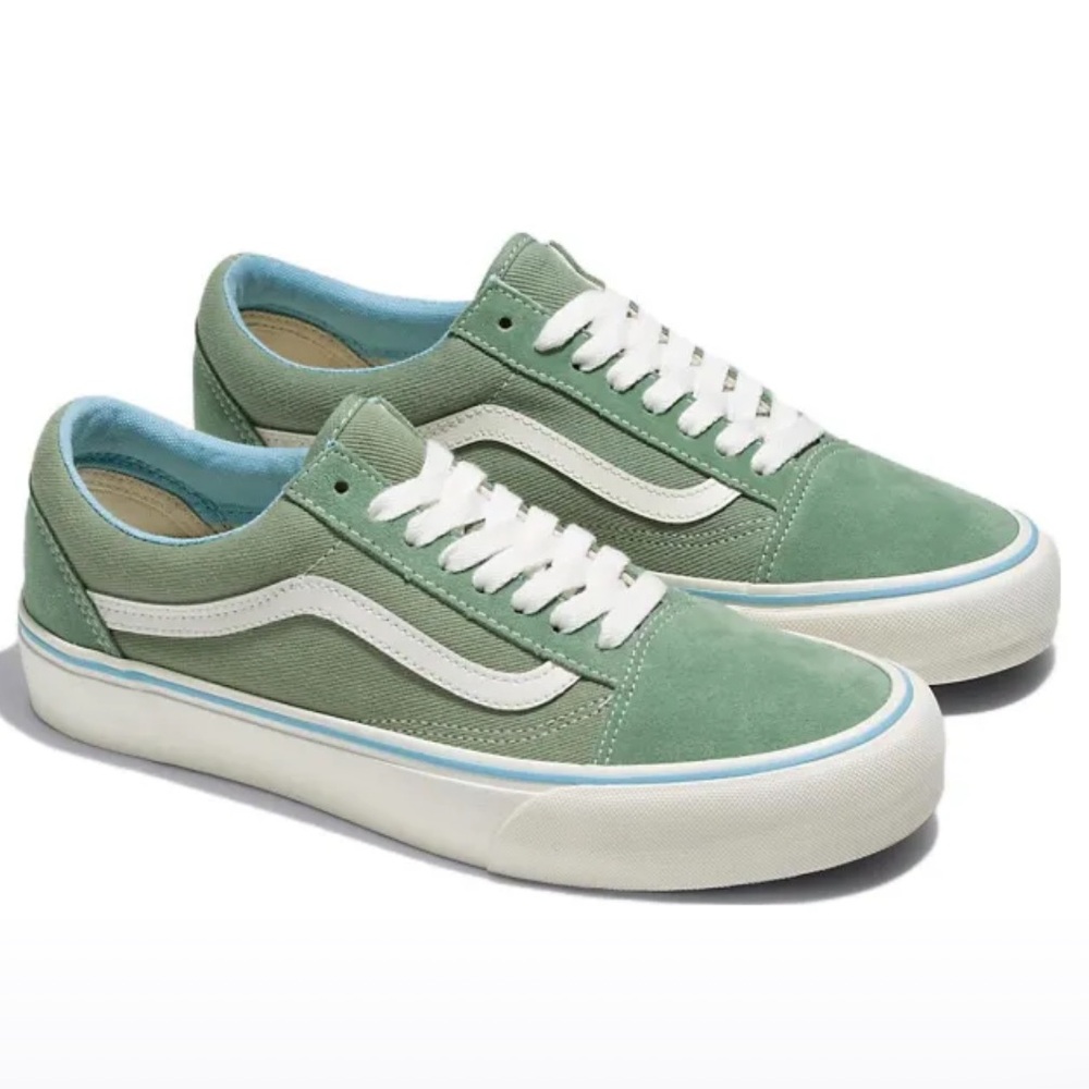 LIMITED EDITION Vans Old Skool Sneakers Twill Loden Frost Green / White